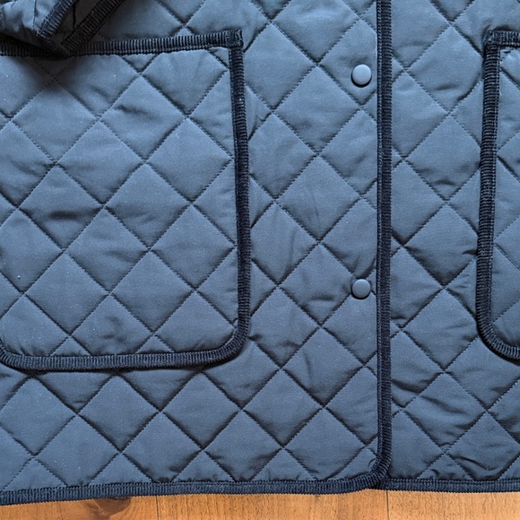 TOTEME Corduroy Trim Black Quilted Jacket / Small - Picture 5 of 11